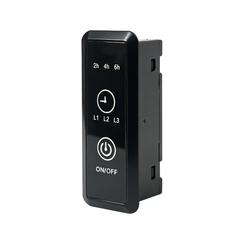 B28A Flat Black Mechanical Heated Towel Rail Controllers
