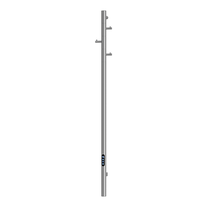 G15 Black Wall-Mounted Vertical Heated Towel Rail
