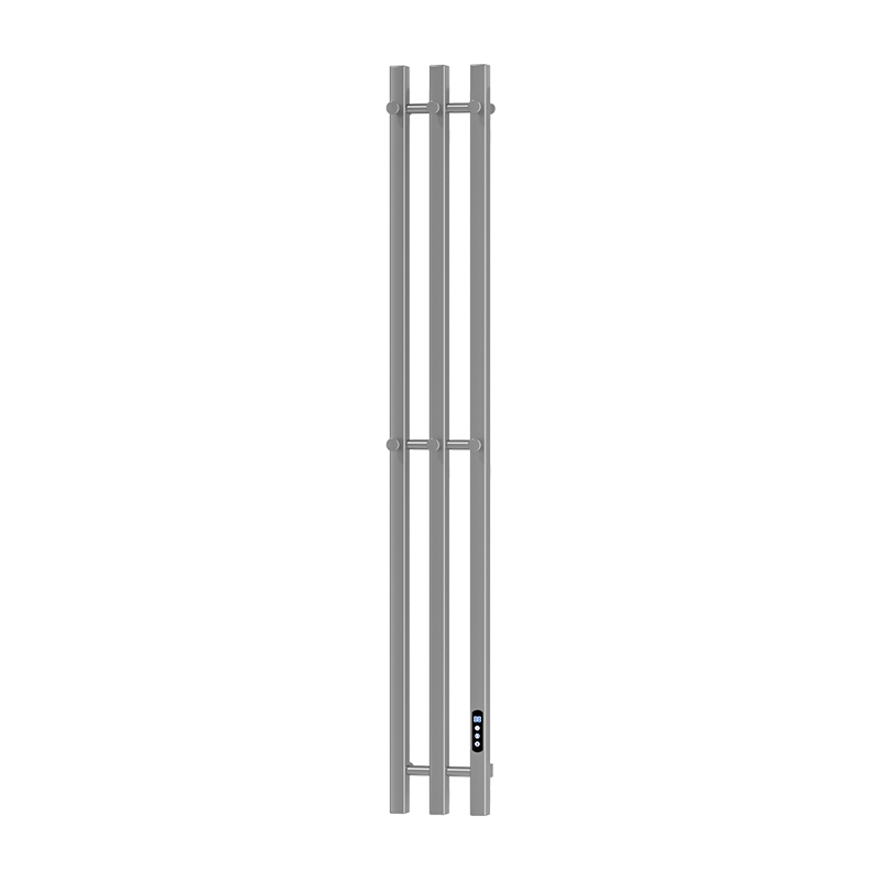 G32 Black Wall-Mounted Vertical Heated Towel Rail