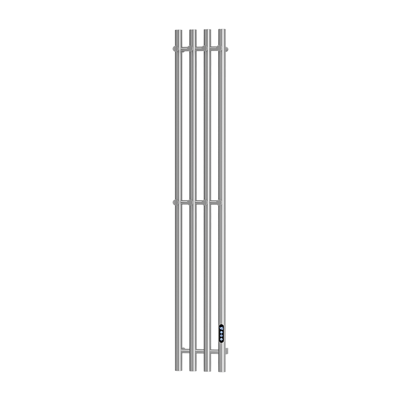 G40 Black Wall-Mounted Vertical Heated Towel Rail