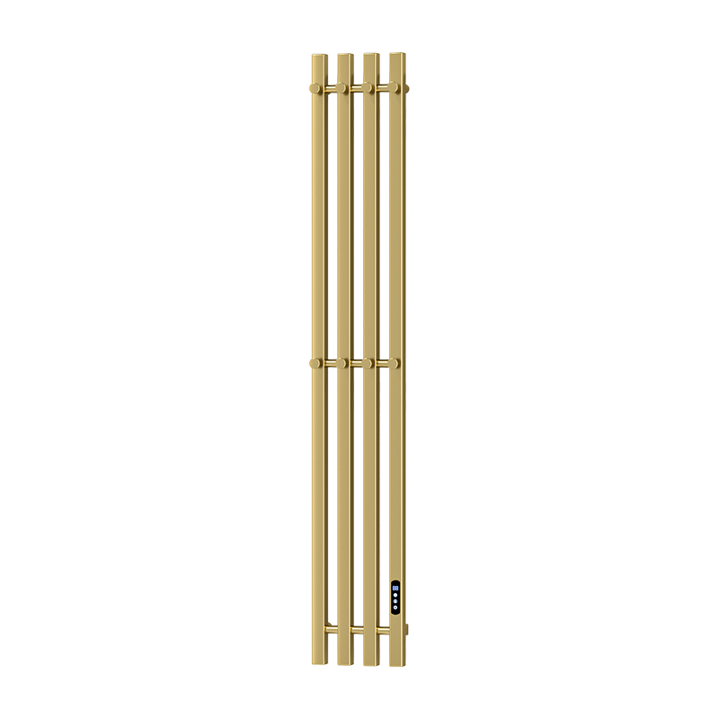 G42 Black Wall-Mounted Vertical Heated Towel Rail