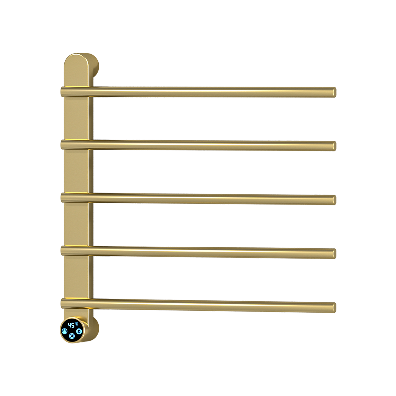G52 Black/Chrome Plating/Gunmetal Gray/Gold Wall-Mounted Vertical Heated Towel Rail