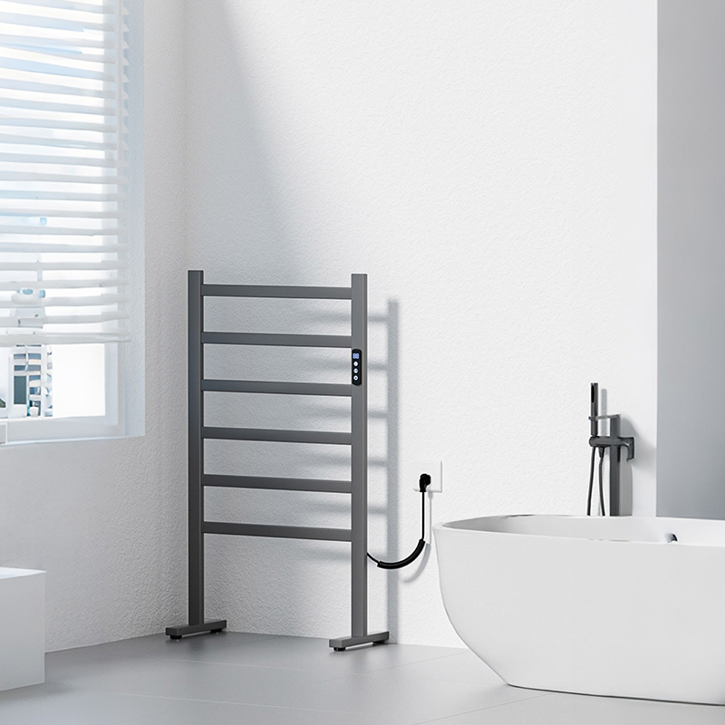 D09 Floor-Standing Heated Towel Rail
